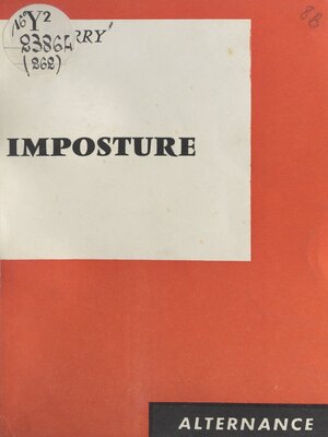 cover image of Imposture